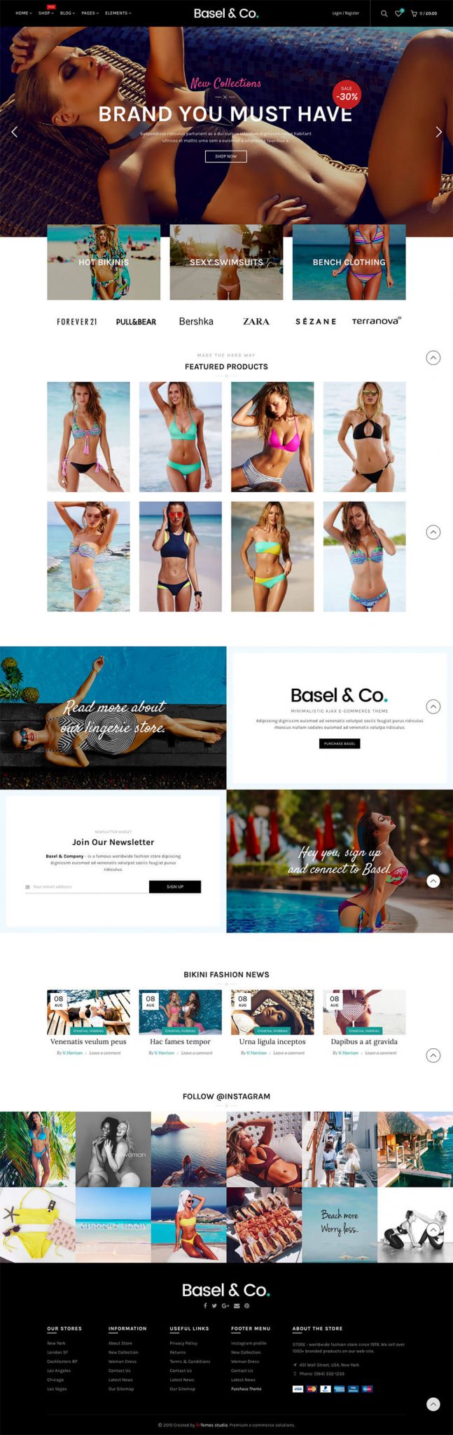 Website bán hàng thời Bikini Basel