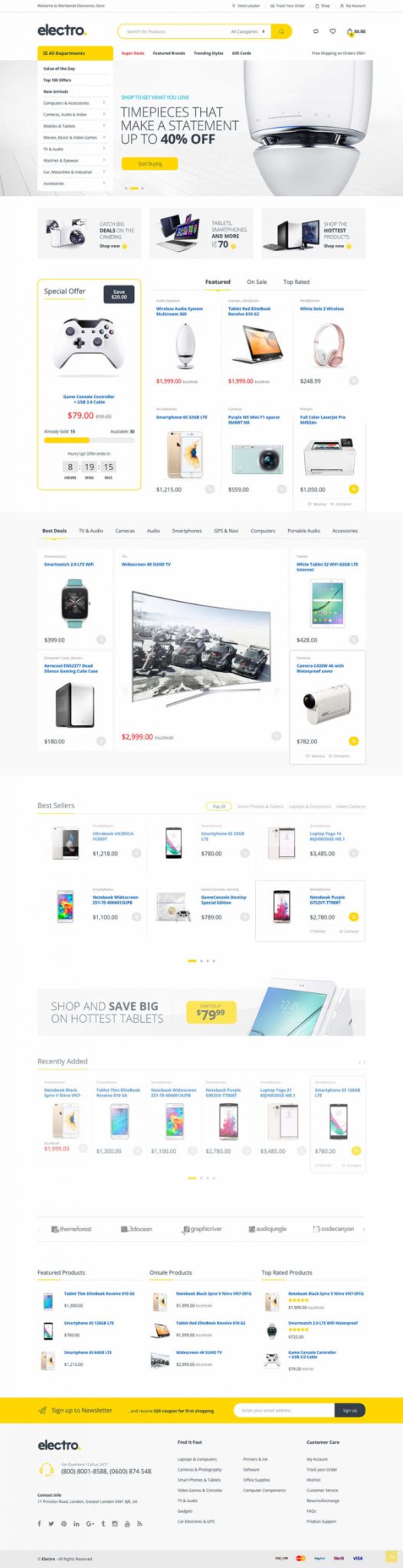 Thiết kế web bán hàng điện tử Electro