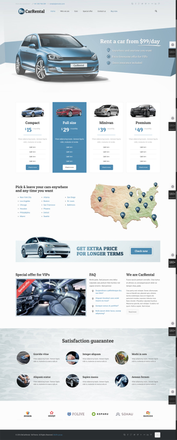 Thiết kế web thuê xe chuyên nghiệp CarRental