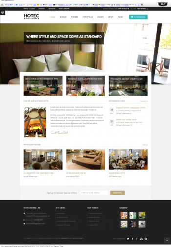 Mẫu website khách sạn chuyên nghiệp Hotec