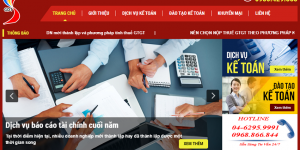 Thiết kế website dịch vụ kế toán