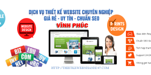 Thiết kế web giá rẻ tại Vĩnh Phúc