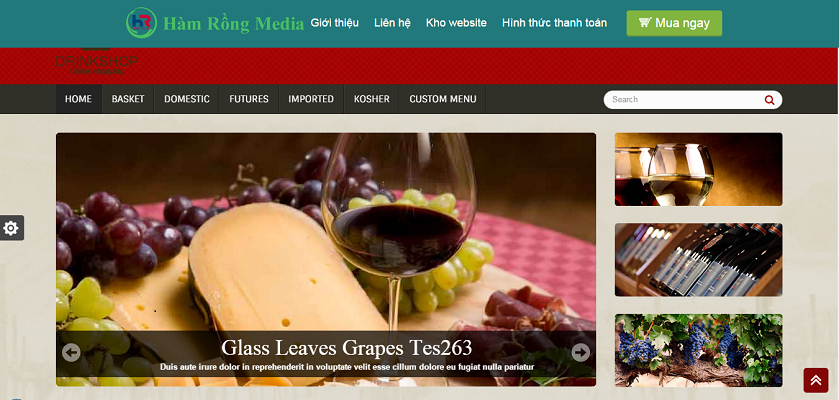 Thiết kế web kinh doanh rượu đẹp chuyên nghiệp