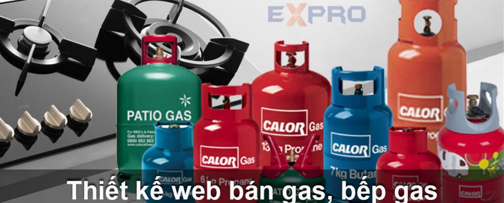 Thiết kế web bán gas, bếp gas chuẩn SEO top Google