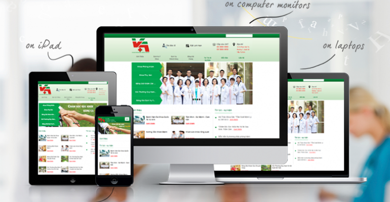Thiết kế web cơ sở y tế, bệnh viện chuyên nghiệp