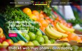 Thiết kế web thực phẩm, dinh dưỡng chuyên nghiệp chuẩn SEO