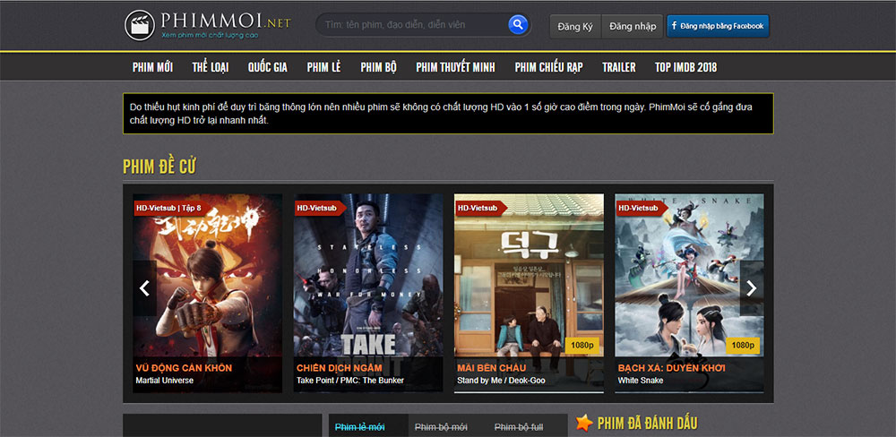 Thiết kế website xem phim chuyên nghiệp