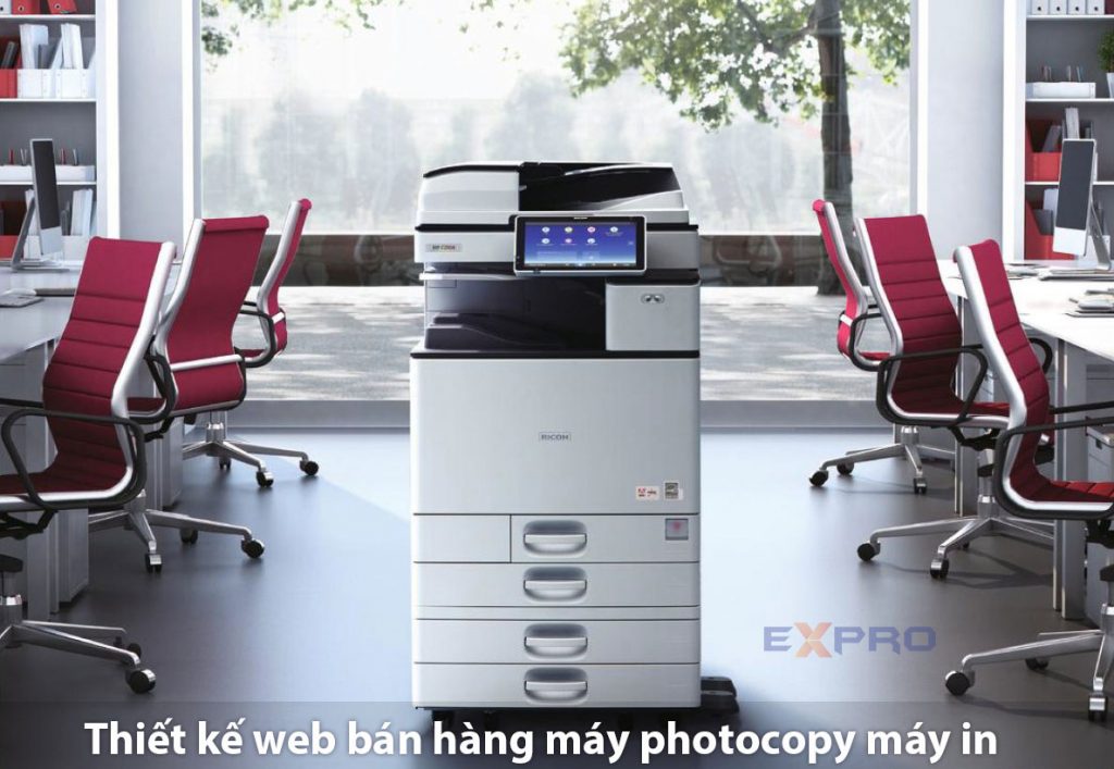 Thiết kế web bán hàng bán máy in máy photocopy