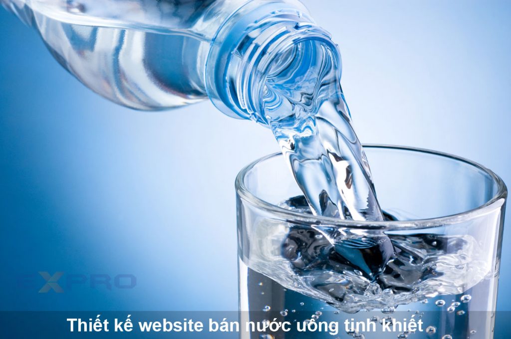 Thiết kế web bán nước uống tinh khiết