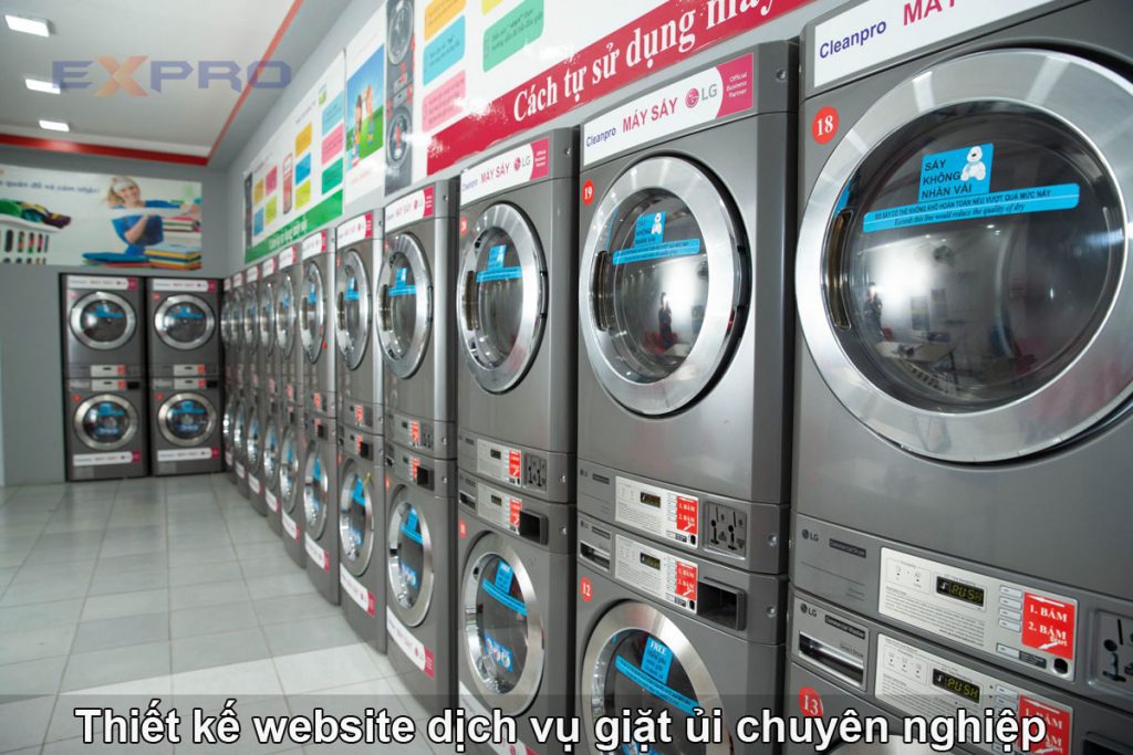 Thiết kế website dịch vụ giặt ủi chuyên nghiệp