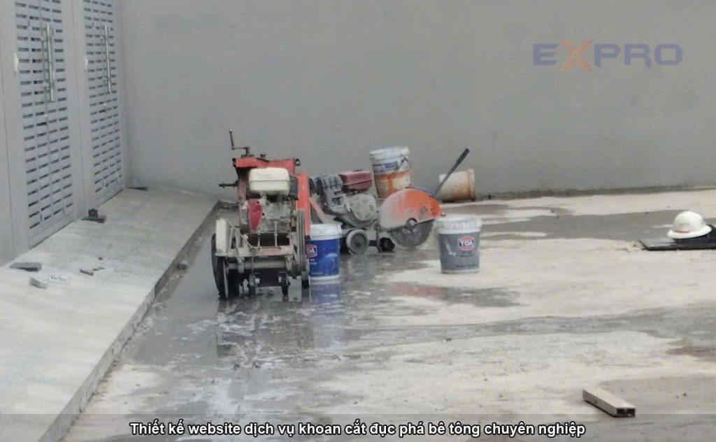 Thiết kế web dịch vụ khoan cắt đục phá bê tông