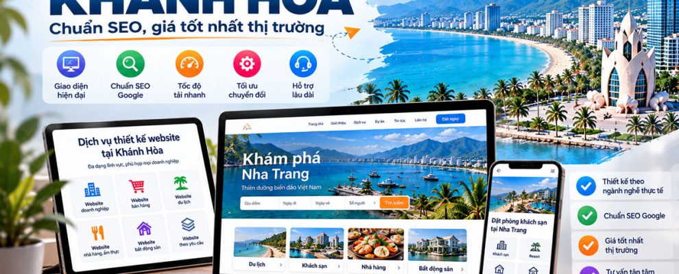 Thiết kế website tại Khánh Hòa chuẩn SEO, giá tốt nhất thị trường