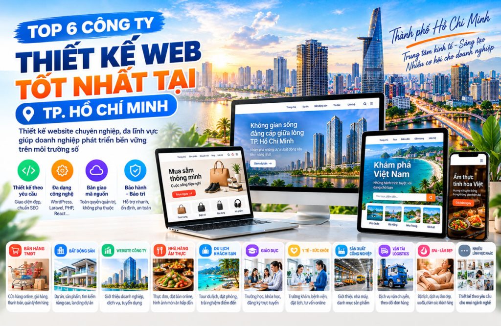 Công ty thiết kế web uy tín tại TPHCM