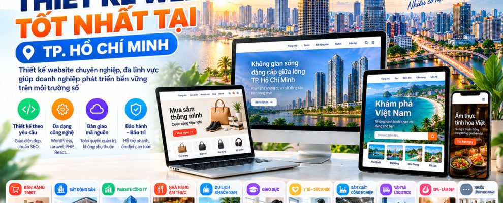 Top 6 công ty thiết kế web tốt nhất tại TP Hồ Chí Minh [Cập nhật 2026]